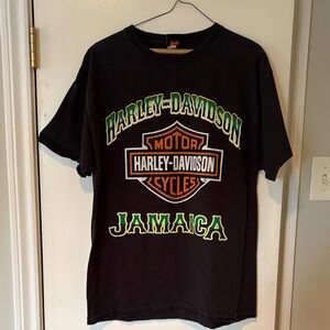 Harley-Davidson Black and Green Jamaica Tee